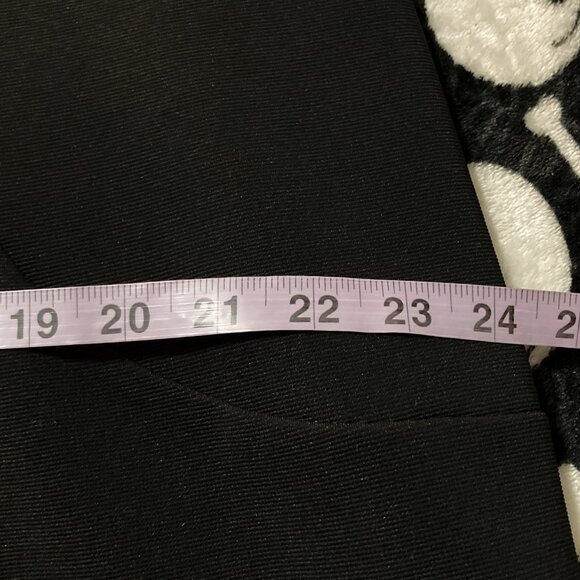 ADDITION ELLE Plus-size black white scrolling leaf print dress ~ XXL 2X XXXL 3X - Picture 10 of 14